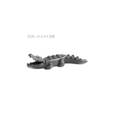 Animal Building Block Set - Farm & Zoo Collection with Goose, Pig, Shark & More
