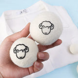 Bolas de lana reutilizables para secadora, suavizante de ropa, kit de bolas de lana ecológicas para secadora para lavadoras