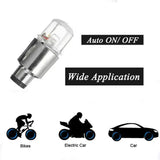 Motion-Activated LED Wheel Lights – Tire Valve Caps for Cars, Motorcycles & Bicycles