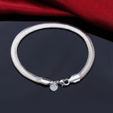 Pulsera con dijes de plata de ley 925: diseño geométrico clásico para ocasiones especiales, bodas y unisex