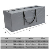 Bolsa de almacenamiento de cojines impermeable de gran capacidad: protección duradera para exteriores