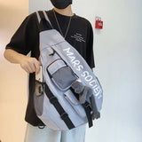 Large Nylon Travel Satchel – Lightweight Waterproof Bag for Women & Men