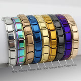 Stainless Steel Hologram Bracelet – Stylish & Durable Unisex Link Chain Jewelry