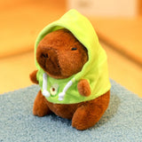Capybara Plush Toy with Hoodie & Wings - Cute Stuffed Animal Keychain Gift