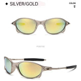 Gafas de sol polarizadas para hombre MTB, gafas de ciclismo UV400, gafas de pesca, gafas de metal para bicicleta, gafas de ciclismo, gafas de montar D4-3