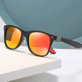 Vintage Square Polarized Sunglasses – UV400 Retro Eyewear for Men