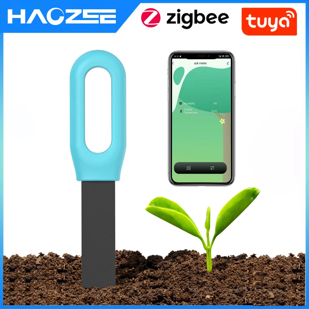 Smart Soil Moisture and Temperature Sensor – Zigbee Plant Monitor with App Control