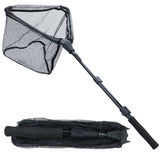 Red de pesca plegable telescópica: red de aterrizaje duradera para una captura fácil