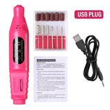 6-Color Portable Electric Nail Polishing Machine – Professional Nail Drill for Home & Salon Use