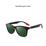 Gafas de sol polarizadas clásicas de moda para hombres y mujeres: gafas de sol cuadradas con protección UV400