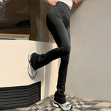 High-Waisted Seamless Yoga Leggings – Compression & Micro Flared Fit