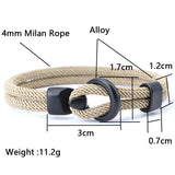 Men’s Rope Chain Bracelet – Trendy, Adjustable, Durable Design