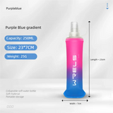 Botella de agua plegable para deportes al aire libre: portátil, apta para uso alimentario, a prueba de fugas para correr, hacer senderismo y andar en bicicleta