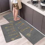 Alfombrilla suave y lavable: alfombra larga antideslizante para cocina, dormitorio, pasillo y baño