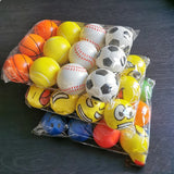 Pelota de espuma para aliviar el estrés: juguete de ejercicio para la muñeca y las manos con espuma de poliuretano para niños y adultos, antiestrés y descompresión 
