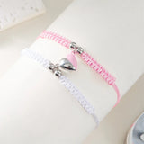 Magnetic Couple Bracelets Set - Romantic Heart Matching Bracelets for Him & Her
