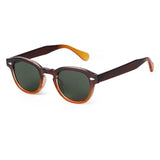 Vintage Shell Round Sunglasses – Retro Fashion Shades for Men & Women (UV400 Protection)