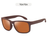 Gafas de sol polarizadas cuadradas clásicas negras: protección UV400 para deportes y aventuras al aire libre