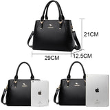 Vintage Leather Bucket Bag for Women – Soft Genuine Leather Handbag with Multiple Pockets