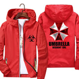 Men's Umbrella Corp Windbreaker – Reflective Pilot Jacket with Hood