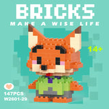 Disney & Sanrio Character Building Blocks Set - 108 Style Stitch & Hello Kitty Collection