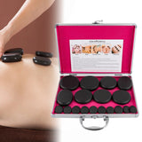 Professional Hot Stone Massage Set with Heater - 16 Basalt Stones for Spa & Home Relaxation