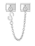 Pulsera unisex de acero inoxidable con dijes de animales: pulsera clásica y moderna con cierre de anilla de resorte