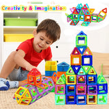 Magnetic Building Blocks Set - Big & Mini Size STEM Toys for Kids Ages 4-12