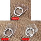 Universal Transparent Finger Ring Phone Holder – Magnetic Stand for Smartphones