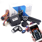 Smart Car Keyless Entry & Push Start System with Remote Engine Start and Anti-Theft Features