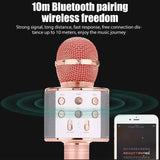Wireless Karaoke Microphone with Bluetooth Speaker – Handheld USB Mic for Singing & Recording