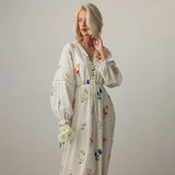 Floral Backless Maxi Dress for Women - Spring Summer V-Neck Sleeveless