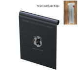 Metal Roller Car Trash Can – Auto Organizer with Phone Holder & Storage Bag