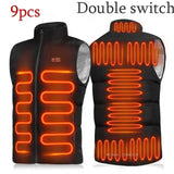 USB Heated Vest for Men & Women – 23-Zone Electric Heating Winter Vest, Thermal Warm Jacket