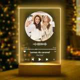 Custom Spotify Music Plaque with Photo and LED Night Light – Personalized Acrylic Frame for Couples, Anniversaries & Gifts