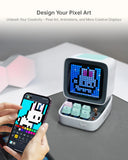 Mini Retro Bluetooth Pixel Art Speaker with LED Display & Alarm Clock – Portable Wireless Music & Gaming Companion