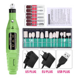 Electric Nail Drill Kit with Sanding Bands for Manicure & Pedicure – 20000 RPM Nail Art Tools