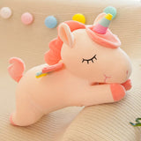 Rainbow Unicorn Plush Toy - Soft Stuffed Animal Pillow for Girls & Adults