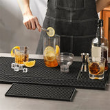 Alfombrilla de PVC impermeable para bar: antideslizante, resistente al calor y duradera para secar platos y tazas en bares y cafeterías del hogar