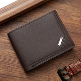 Slim RFID Blocking Bifold Wallet for Men – Minimalist PU Leather Money Clip Card Holder