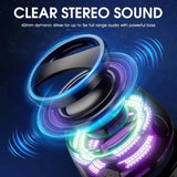 VIKEFON G200 Mini Bluetooth Speaker – RGB Magnetic Speaker with 7-Hour Playback & Phone Holder