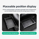 Tesla Model Y Under Seat Storage Box | Hidden Console Organizer Bin for Front & Rear Seats