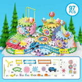 Electric Gear Building Block Set – Interactive 3D Puzzle Toy for Kids Ages 3-12