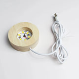 Glowing Crystal Ball LED Night Light with Solar System Design