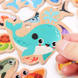 Montessori Magnetic Wooden Fishing Toy – Educational Marine Life Game for Kids