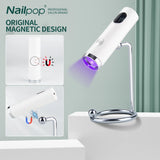Portable Rechargeable UV LED Nail Lamp with Magnetic Stand – Quick Dry Gel Nail Dryer for Home & Salon