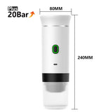 Portable Espresso Maker – 20 Bar Pressure, 3-in-1 Coffee Machine for Travel & Home