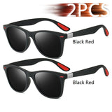 Vintage Square Unisex Sunglasses – Polarized Anti-Glare UV400 Shades for Driving & Fishing