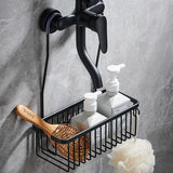 Estante extraíble sin perforaciones, cesta de baño de aluminio, estante para champú sin perforaciones para estantes de baño para organizador de ducha, almacenamiento