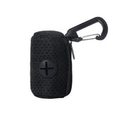 Portable Dog Poop Bag Dispenser – Mesh Fabric Waste Bag Holder for Pet Owners on the Go